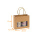 Sac poignée ficelle de Noël 'Magic Star' avec fenêtre, 20+7,5x15cm, carton de 120