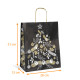 Tasche Griff Weihnachtsgarn 'Corben Noir II', 26+12x31cm, Karton mit 250 Stück