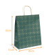 Sac poignée ficelle de Noël 'Tartan', 26+12+32cm, carton de 250