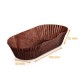 Brown pleated box n° 88 (base: 105 x 40mm, height 25mm), pack of 1000