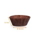 Brown pleated box n° 1202 (base: ø 36mm, height: 13mm), pack of 1000