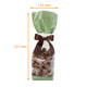 Borsa con fondo in cartone PP 120x275mm, Gourmet Matcha, 100% recyclable, confezione da 100
