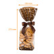PP cardboard bottom bag 120x275mm, Gourmet Marron, 100% recyclable, pack of 100
