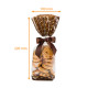 Borsa con fondo in cartone PP 100x220mm, Gourmet Marron, 100% recyclable, confezione da 100