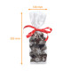 Sacchetto natalizio per alimenti con base rigida 140x305mm, Flocons de Noël, 100% recyclable, confezione da 100