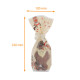 Bolsa de comida de Navidad con base rígida 100x220mm, Les 3 Rennes, 100% reciclable, paquete de 100
