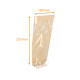 Christmas food bag with rigid bottom pack of 100, 100x220mm, Christmas Jute, 100% recyclable