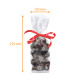 Christmas food bag with rigid bottom 120x275mm, Flocons de Noël, 100% recyclable, pack of 100