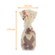 Bolsa de comida de Navidad con base rígida 120x275mm, Les 3 Rennes, 100% reciclable, paquete de 100