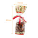 Sacchetto natalizio per alimenti con base rigida 140x305mm, Casse Noisette, 100% recyclable, confezione da 100