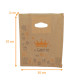 Sacchetto Kraft "galette des rois 30+3x35cm ingraissables kraft brun "Farandole des Rois", scatola da 50