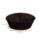 Black pleated box n° 1209B (base: ø 89mm, height: 20mm), pack of 1000