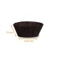 Black pleated box n° 1203 (bottom Ø 40mm height 15mm), pack of 1000