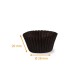 Black pleated box n° 5 (base: ø 28mm, height: 20mm), pack of 1000