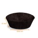 Black pleated box n° 1201 (bottom ø 60mm height 25mm) , pack of 1000