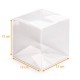 Scatola trasparente 15x15x15cm, confezione da 10 pezzi